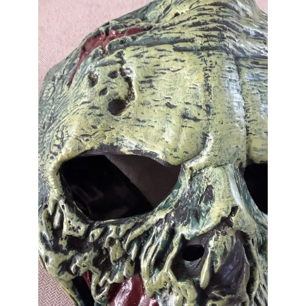 Zombie Skull Mask Green Undead Skeleton Full Face Halloween Horror Costume